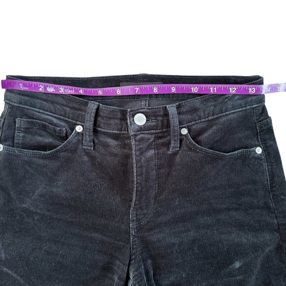 Banana Republic Corduroy Pants women’s size 26 Dark Gray mid rise skinny preppy - Picture 6 of 12
